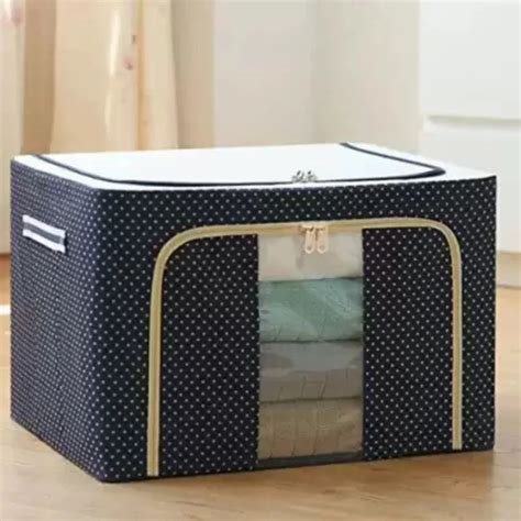 fabric storage box with steel frame|foldable fabric storage baskets.